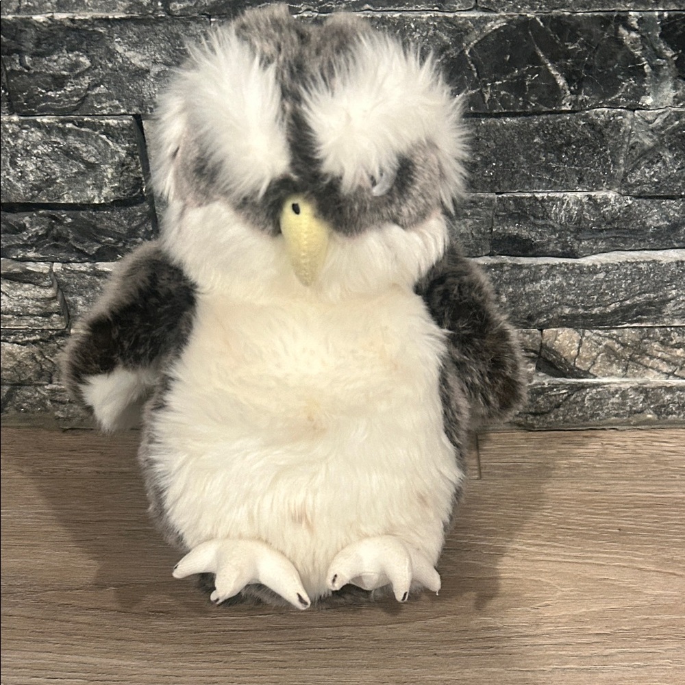 NWOT‎ Gund Plush Owl in White, Gray and Cream